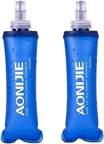 AONIJIE 2Pack of Soft Soft Folding Hydration Bottle Water Collapsible Flask BPA-Free Bottles (500ml without straws) - Image 2