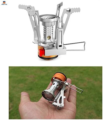AOTU Portable Camping Stoves Backpacking Stove with Piezo Ignition Stable Support Wind-Resistance Camp Stove for Outdoor Camping Hiking Cooking - Image 3